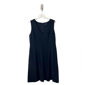 Ann Taylor Black Doublecloth Seamed Flare Dress Style #:402709 Size 14